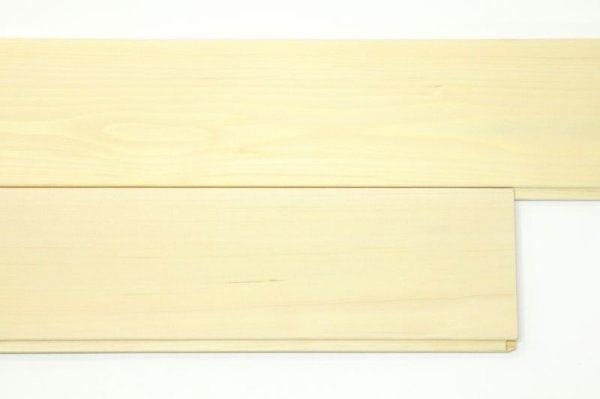 画像4: 無節　羽目板　長さ1820mm×幅100mm×厚さ15mm　18枚(1坪:3.3平米)セット　床材　壁材　天然木青森ヒバ (4)
