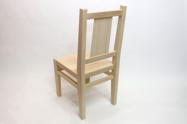 画像3: 「背板が個性的な椅子」青森ヒバ製 (3)