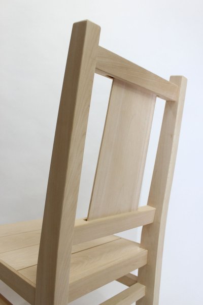 画像6: 「背板が個性的な椅子」青森ヒバ製 (6)