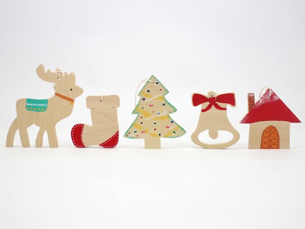 画像2: クリスマスオーナメント(大) 青森ヒバ製 (2)