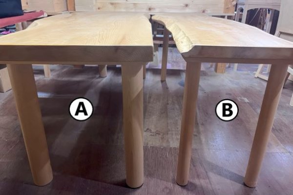 画像2: ダイニングテーブル【最高級青森ひば天板】 (2)