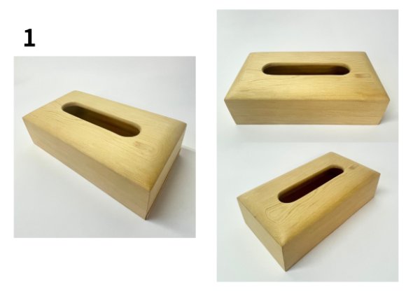 画像2: 銘木「ティッシュボックス」青森ヒバ製 (2)