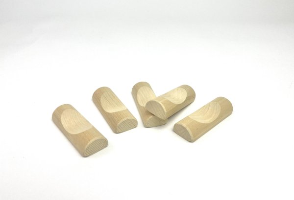 画像1: ５個セット「箸置き」青森ヒバ製 (1)