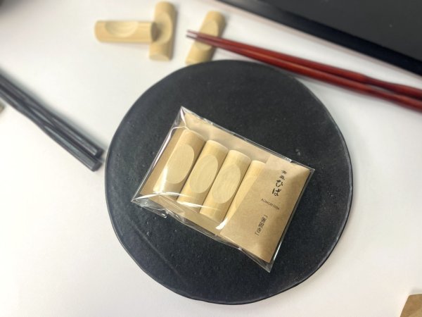 画像3: ５個セット「箸置き」青森ヒバ製 (3)