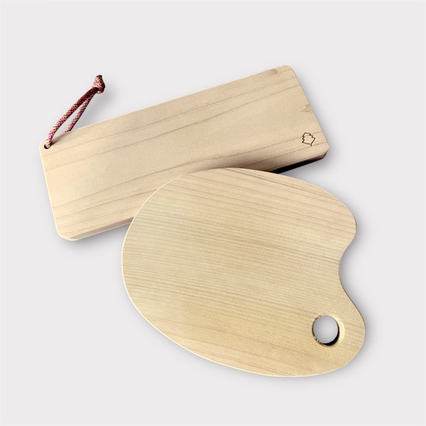 画像1: キャンプ専用「まな板」コンパクトで便利！青森ヒバ製 (1)