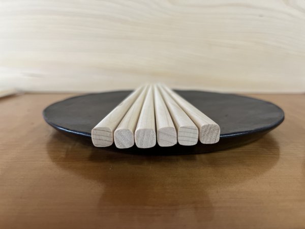 画像3: 5膳セット「箸(選べる2つの長さ)」青森ヒバ製 (3)