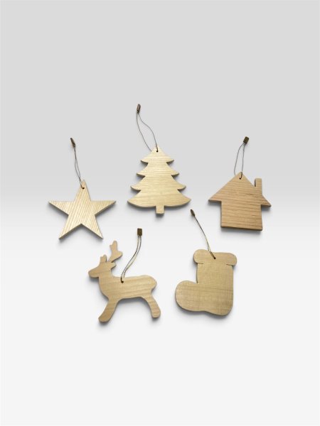 画像2: クリスマスオーナメント　青森ヒバ製 (2)