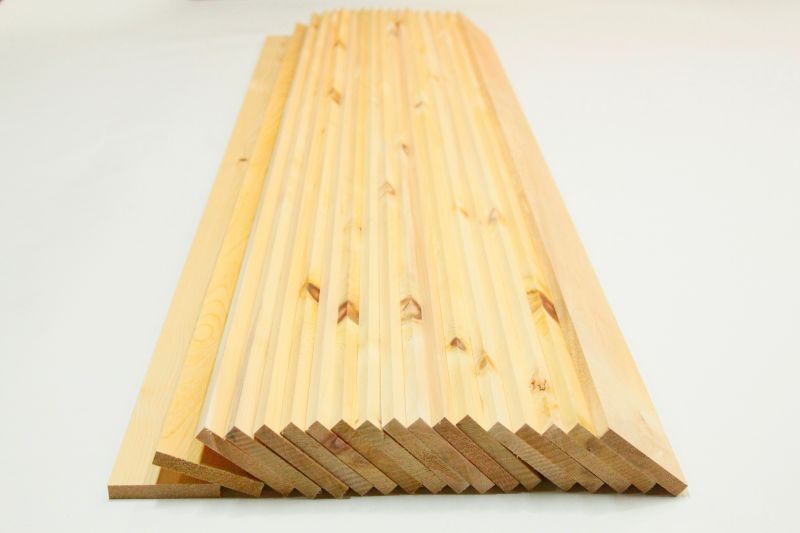 節有　板材　長さ1900mm×幅100mm×厚さ15mm　18枚(1坪:3.3平米)セット　仕上げ済み材　床材　壁材　天然木青森ヒバ