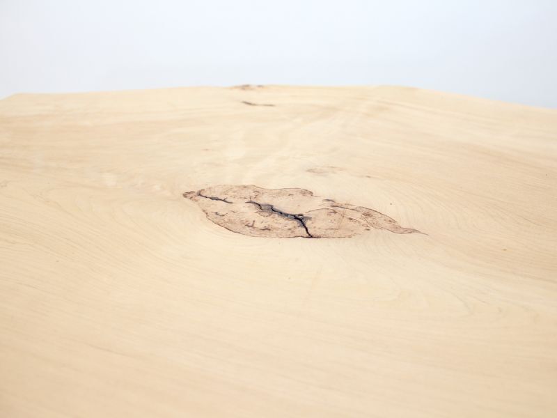 青森ヒバ製のスマートなワークデスク 食卓テーブル